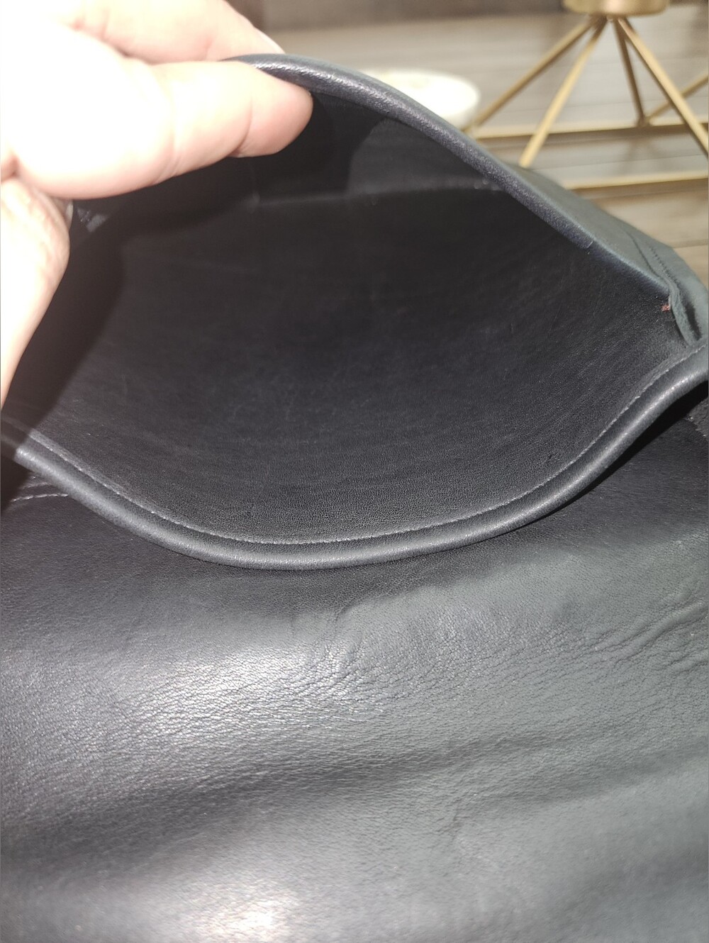 Vintage 90s 'Coach' Black Leather Lindsay Crossbody Bag - Picture 10 of 17